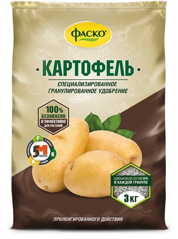 Удобр для картофеля сухое минерал Фаско 5М 3кг комплекс