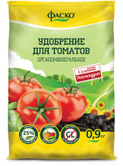 Удобр для томатов сухое органоминерал Фаско гранулир 0,9кг 
